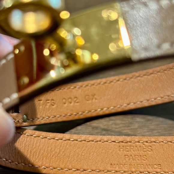 Hermes -Authentic Double Kelly Tour Bracelet Etoupe - Picture 6 of 6